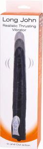 10601 Wibrator 8" z ruchem posuwistym Long John czarny