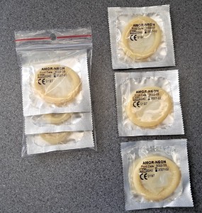 30027a Prezerwatywy Amor Neon bez pudełka 3 szt.