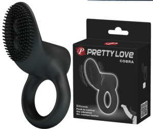 19147 Pierścień na penisa z wibracją COBRA