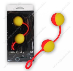 20204 Kulki dopochwowe Little Frisky żółto-pomarańczowe