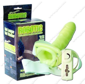 17070 Proteza męska penisa świecąca z wibratorem