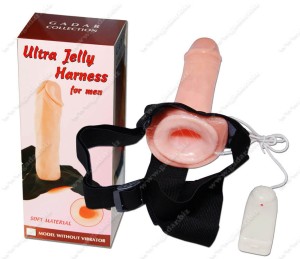 17501 Proteza męska penisa żelowa z wibracją