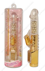 11201 Wibrator z rotacją GLITZY srebrny